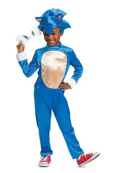 Disguise Sonic 2 Movie Costume For Toddlers 10 Disguise Sonic 2 Movie Costume For Toddlers -Video Game Costumes Shop toddler sonic 2 movie costume alt 2