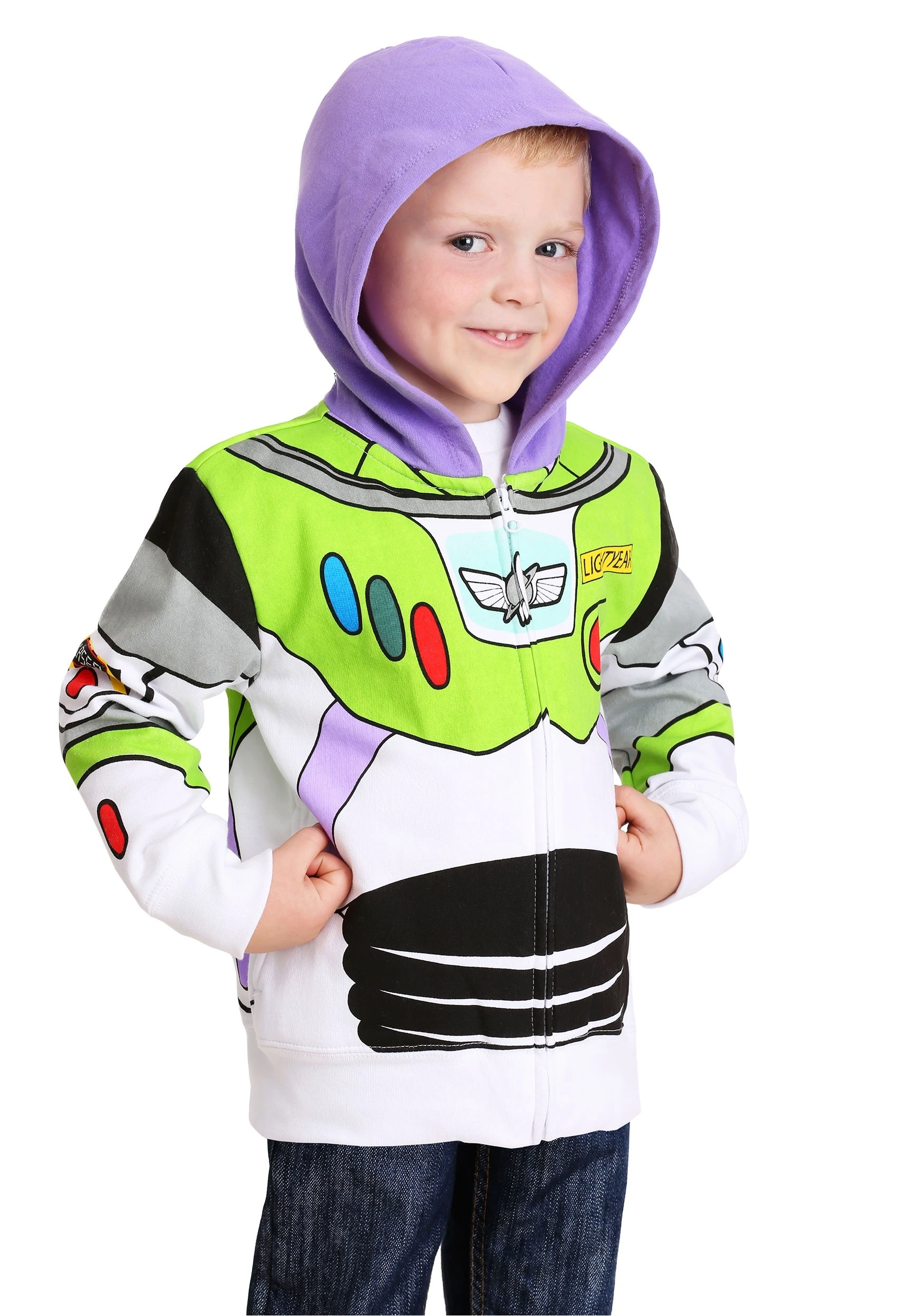 Freeze Toddler Toy Story Buzz Lightyear Costume Hoodie 4 Freeze Toddler Toy Story Buzz Lightyear Costume Hoodie - Image 2