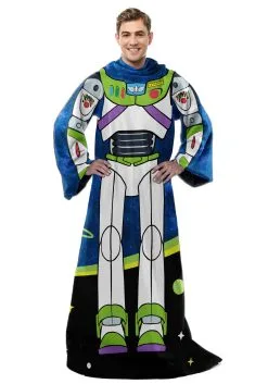 Northwest Company Toy Story Buzz Lightyear Comfy Throw For Adult -Video Game Costumes Shop toy story buzz lightyear adult comfy throw alt 3