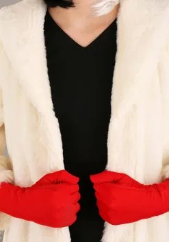 Fun Costumes Cruella De Vil Coat Costume For Teens From Disney's 101 Dalmatians -Video Game Costumes Shop tween cruella de vil costume alt 12