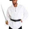 Fun Costumes White Pirate Shirt -Video Game Costumes Shop white pirate shirt main update