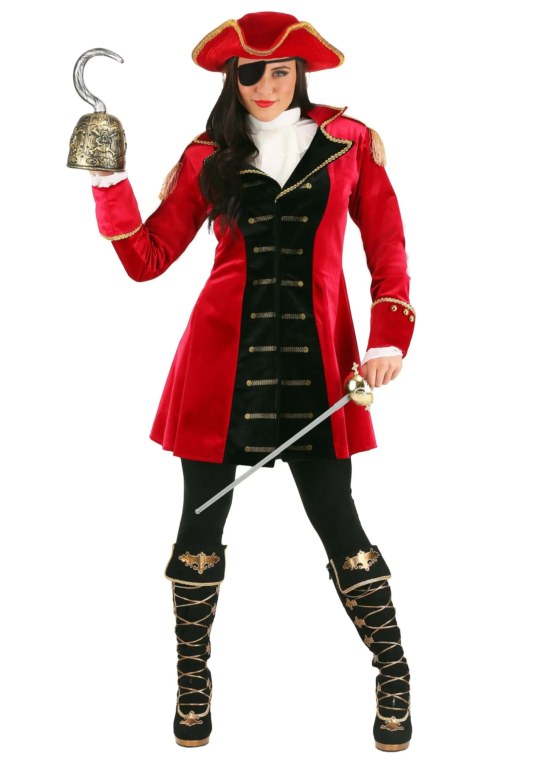 Elope Captain Hook Costume For Women 3 Elope Captain Hook Costume For Women
