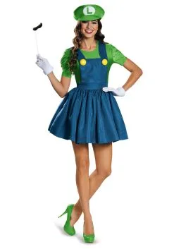 Disguise Women's Luigi Dress Costume